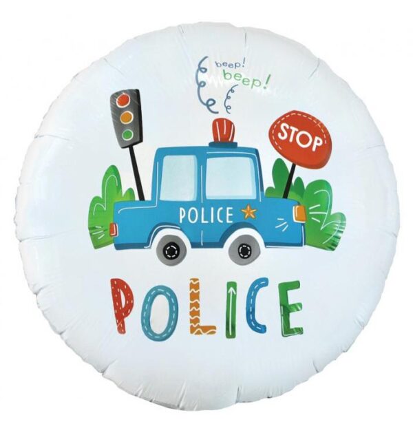 Police folieballong 46 cm