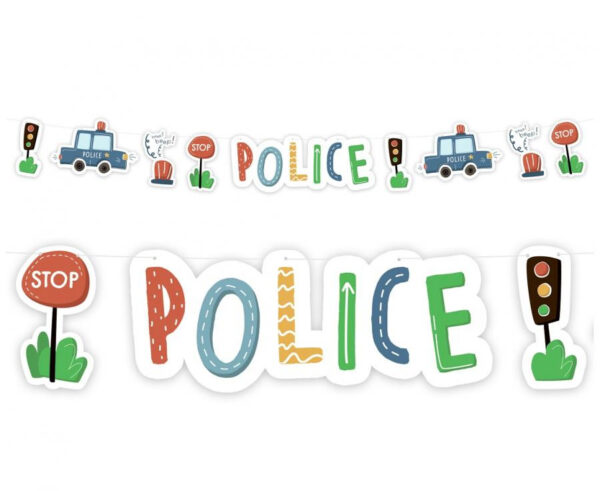 Police Beep pappersskylt 3 m