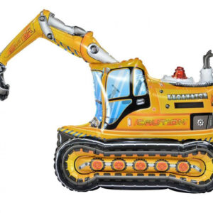 Vehicle Grävmaskin 3D Folieballong 89 cm