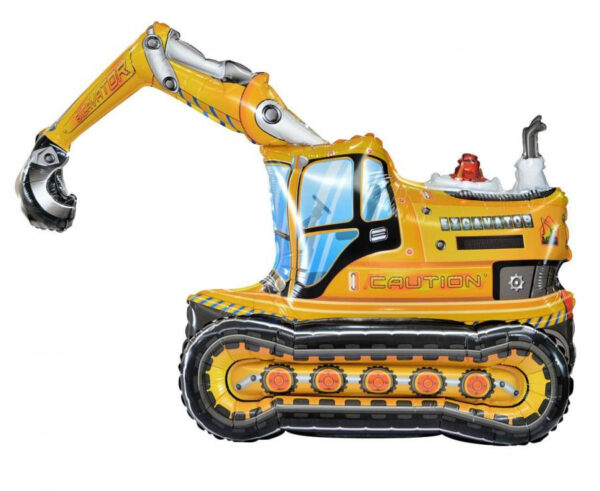Vehicle Grävmaskin 3D Folieballong 89 cm