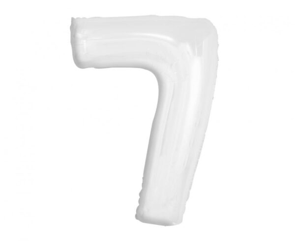 Number B&C Vit Nummer 7 Folieballong 92 cm