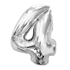 Sifferballong Silver 4 Folie 92 cm