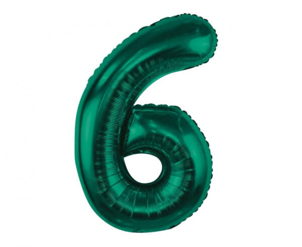 Number B&C Bottle Green grön folieballong 85 cm