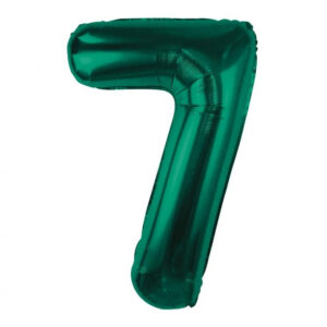 Number B&C Flaskegrön Grön Nummer 7 Folieballong 85 cm