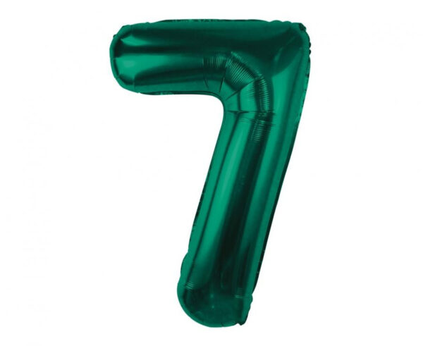 Number B&C Bottle Grön Nummer 7 Folieballong 85 cm