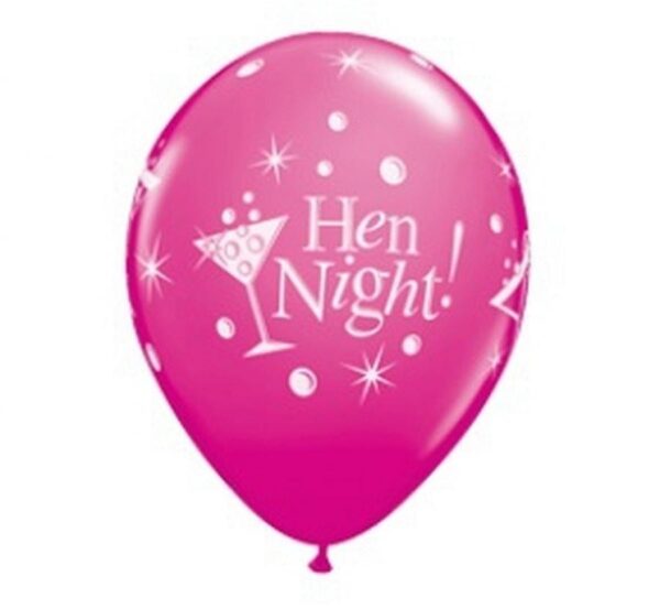 Hen Party Hen Night ballonger, 6 st 30 cm