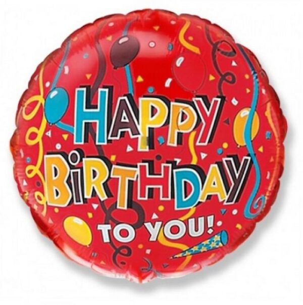 Happy Birthday folieballong 46 cm