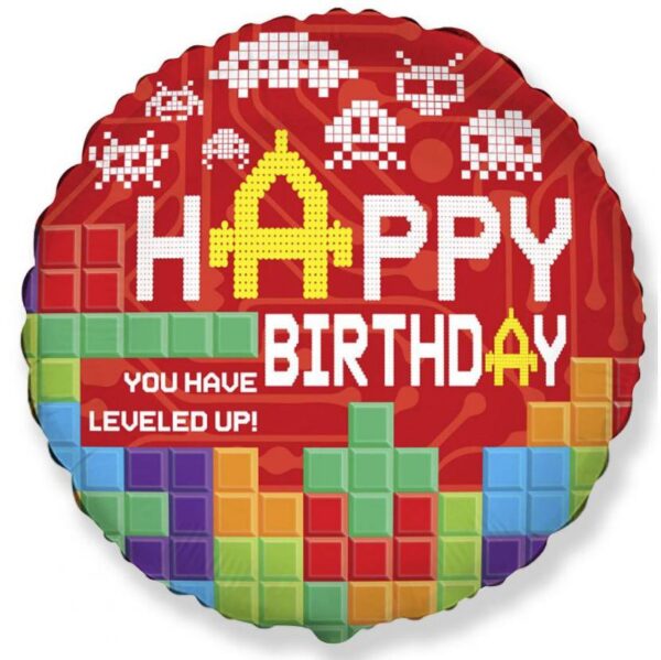 Happy Birthday Bricks Folieballong 46 cm