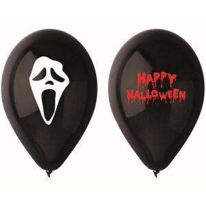 Halloween luftballong, 5-pack 12 tum (30 cm)