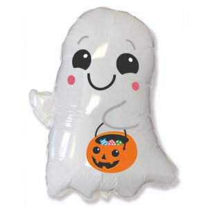 Halloween Bucket Ghost folieballong 75 cm (WP)