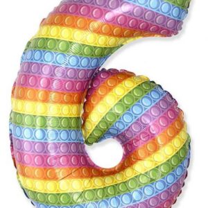 Number Pop It Sifferballong 6 folie 69 cm (WP)