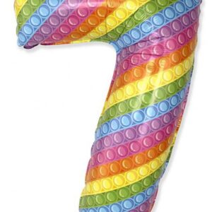 Number Pop It Sifferballong 7 folie 69 cm (WP)