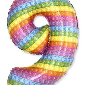 Number Pop It Sifferballong 9 Folie 69 cm (WP)
