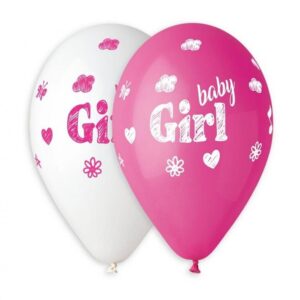 Baby Girl-ballong, 5 st 13 tum (33 cm)