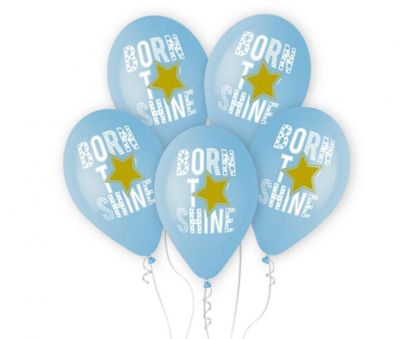 Baby Born to Shine blå ballong, 5-pack 33 cm