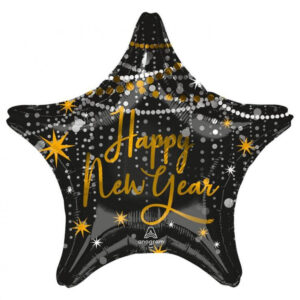 Happy New Year Midnight folieballong 46 cm