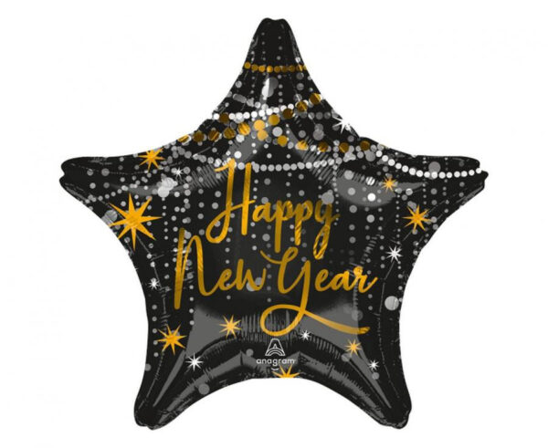Happy New Year Midnight folieballong 46 cm