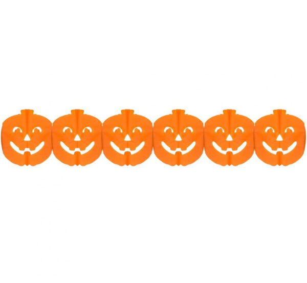 Halloween Pumpa pappersgirlang 300 cm