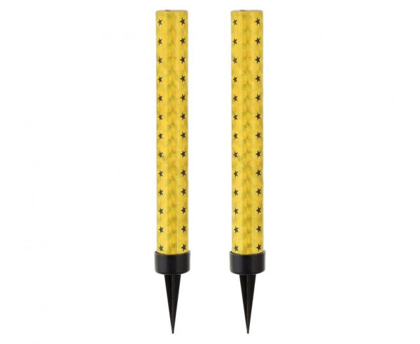 Tårtfontäner Guld 2-pack 12 cm – Gnistrande Tårtdekoration