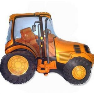 Traktor orange folieballong 36 cm (WP)