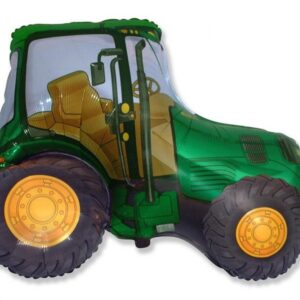 Traktor Grön, folieballong 36 cm (WP)