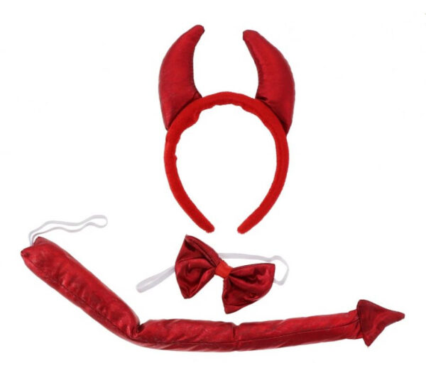 Devil Satin kostymtillbehör set