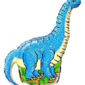 Dinosaurie blå folieballong 36 cm (WP)