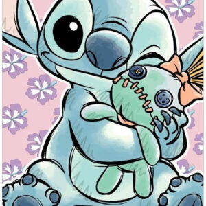 Disney Lilo and Stitch Snuggle badhandduk, strandhandduk 70x140 cm (Fast Dry)