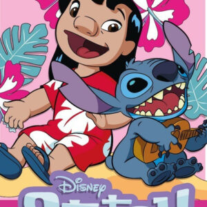 Disney Lilo and Stitch Ukulele Time badhandduk, strandhandduk 70x140 cm (snabbtorkande)