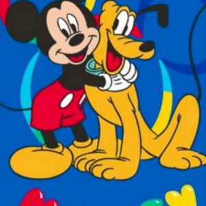 Disney Mickey Pluto Joy badhandduk, strandhandduk 70x140 cm (Fast Dry)