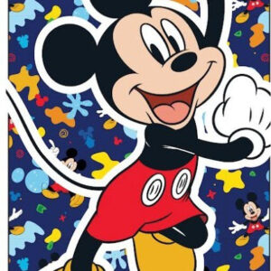 Disney Mickey Color Party badhandduk, strandhandduk 70x140 cm (Fast Dry)