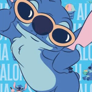 Disney Lilo and Stitch Cool Aloha badhandduk, strandhandduk 70x140 cm (Fast Dry)