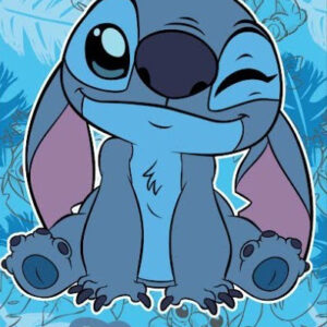 Disney Lilo and Stitch Sweet Wink strandhandduk 70x140 cm (snabbtorkande)
