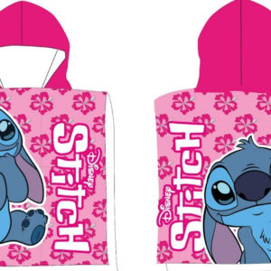 Disney Lilo and Stitch rosa strandhandduk poncho 50x100 cm (Fast Dry)
