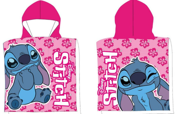 Disney Lilo and Stitch Rosa Wink strandhandduk poncho 50x100 cm