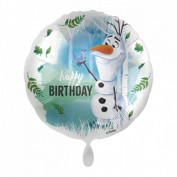 Disney Frozen Olaf födelsedagsfolieballong 43 cm