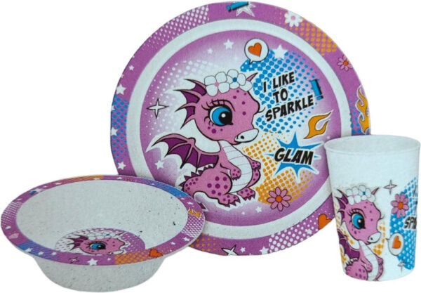 Dragon Glam servis, mikrotåligt set i låda