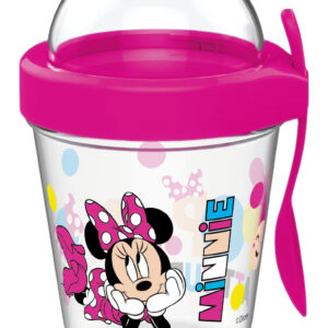 Disney Mimmi Pigg snackmugg med lock och sked 350 ml