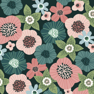 Flower Emerald servetter 20 st 33x33 cm