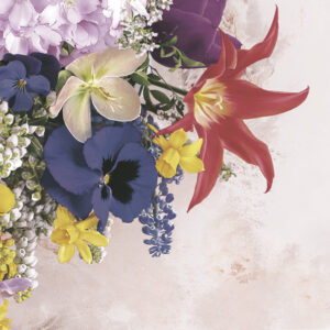 Flower Charming Mix servett, förpackning med 20, 33x33 cm