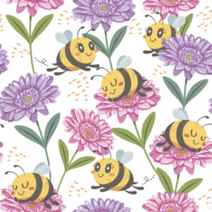 Flower Happy Bees 20-pack servett 33x33 cm