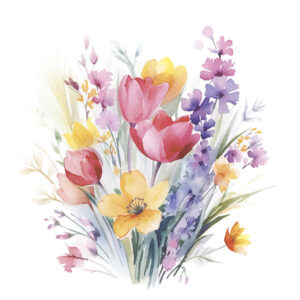 Flower Optimistic servetter 20 st 33x33 cm