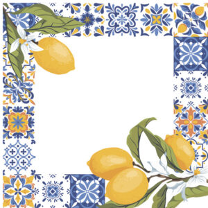 Fruits Branches Citron Servetter 20 st 33x33 cm