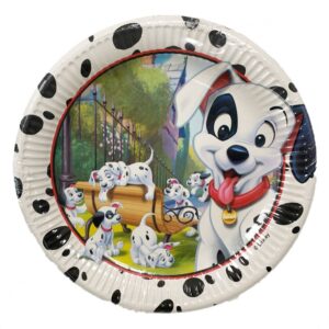Disney 101 Dalmatiner Pappersassietter 8 st 23 cm