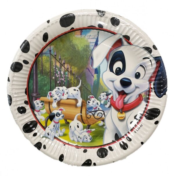 Disney 101 Dalmatiner pappersassietter 8-pack 23 cm