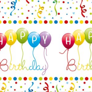 Happy Birthday Streamers plastduk 120x180 cm