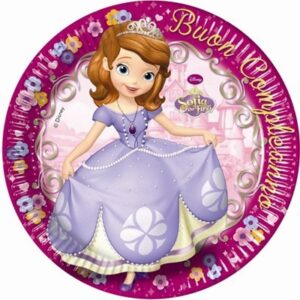 Disney Sofia First Pappersassiett 8 st 23 cm