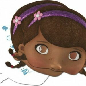 Doc McStuffins Disney Dr. Plush 2 i 1 Inbjudan och Mask 4-pack