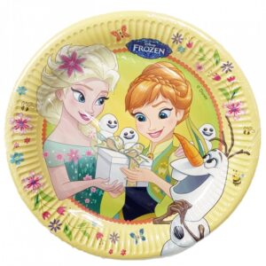 Disney Frozen Fever papperstallrikar, 8-pack, 23 cm