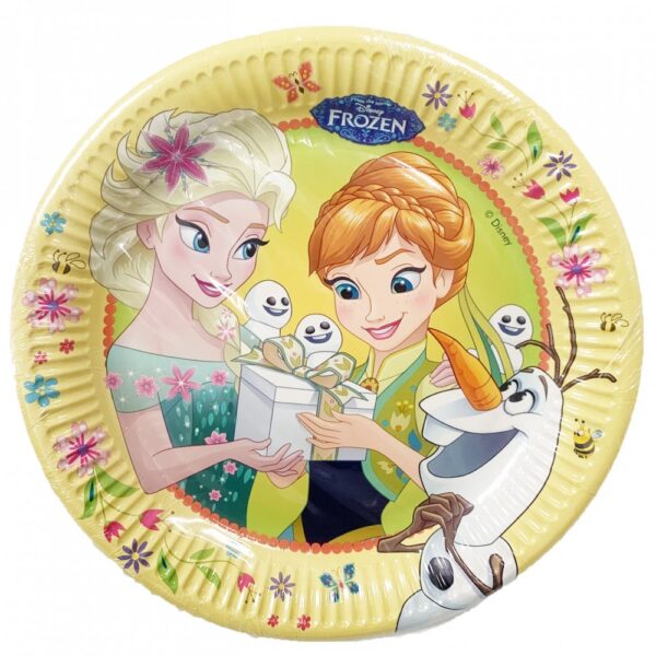 Disney Frozen Fever pappersassietter 8-pack 23 cm
